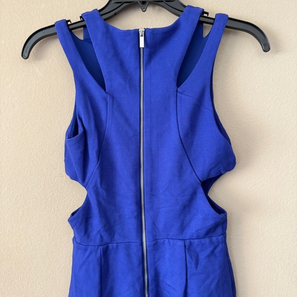 NWT French Connection Royal Blue Lula Stretch Cage Back Dress Size 0 - Picture 9 of 11